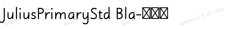 JuliusPrimaryStd Bla字体转换
